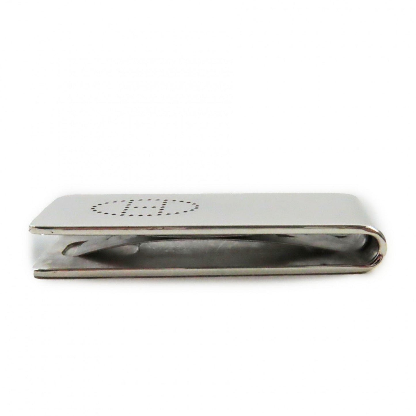 HERMES Money clip AG925 Silver H mark bill clip Eclipse ebson punching