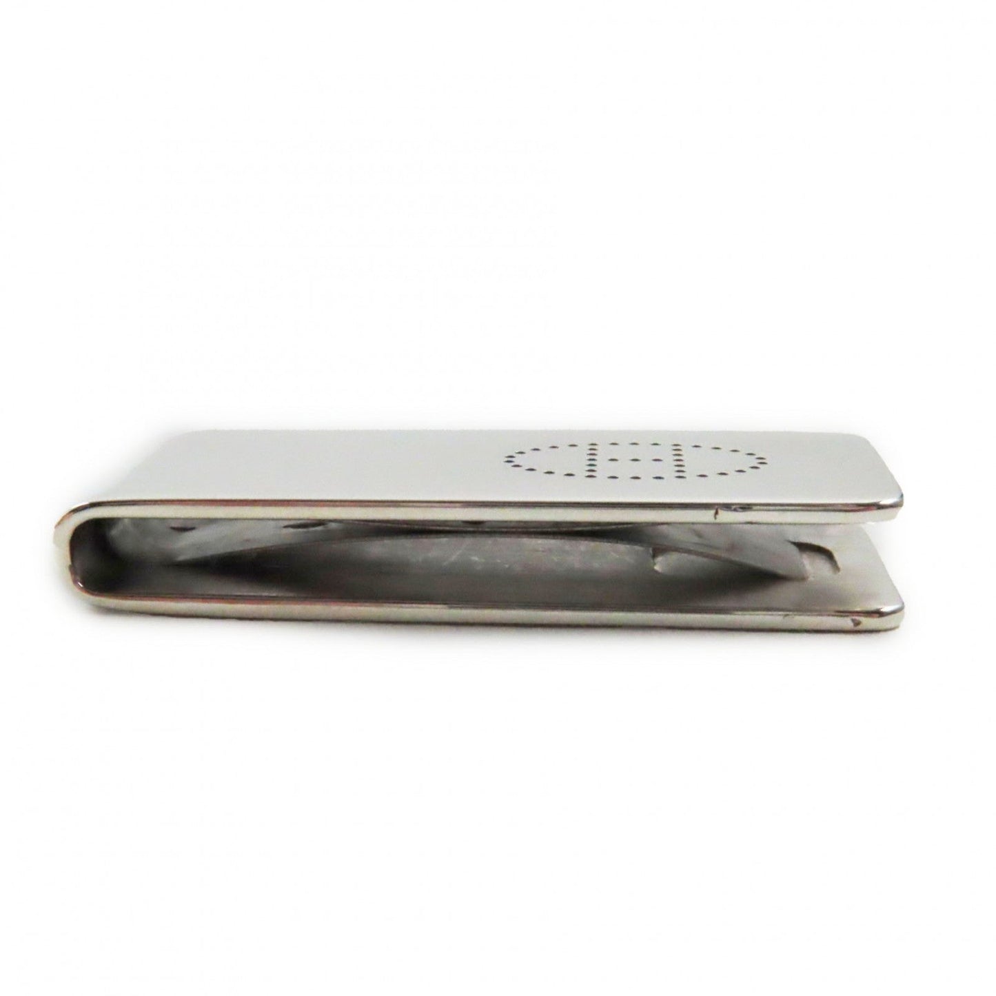 HERMES Money clip AG925 Silver H mark bill clip Eclipse ebson punching