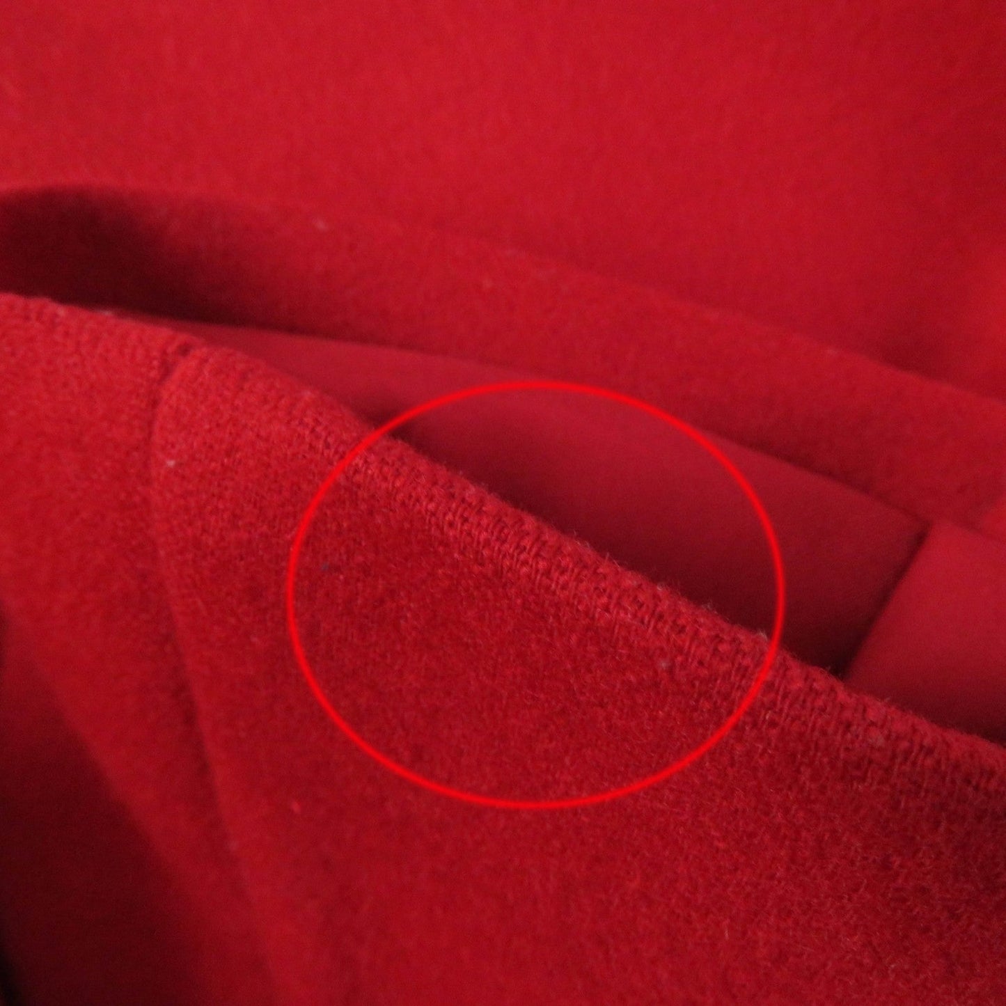 GUCCI Stainless collar coat 406947 wool Red 38