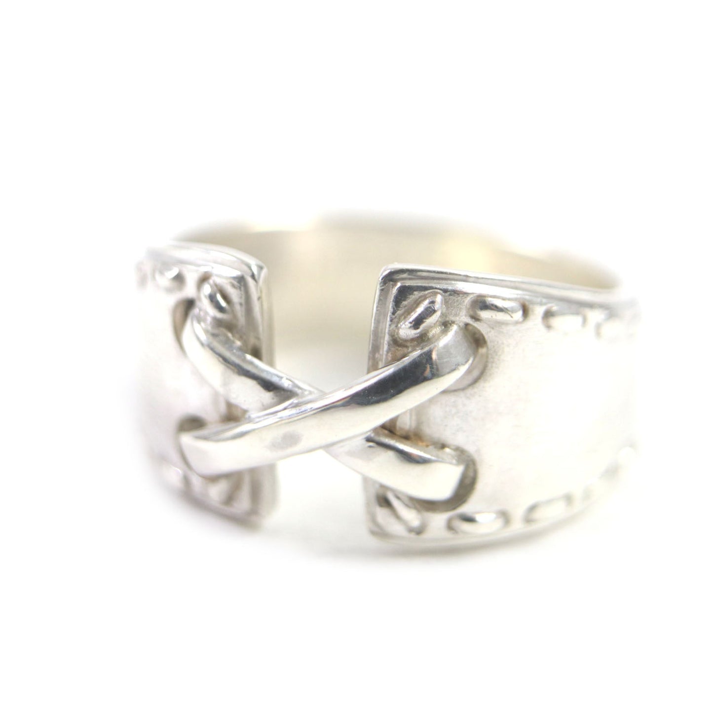 HERMES Ring 51925 SV925 Silver Mexican ring 51