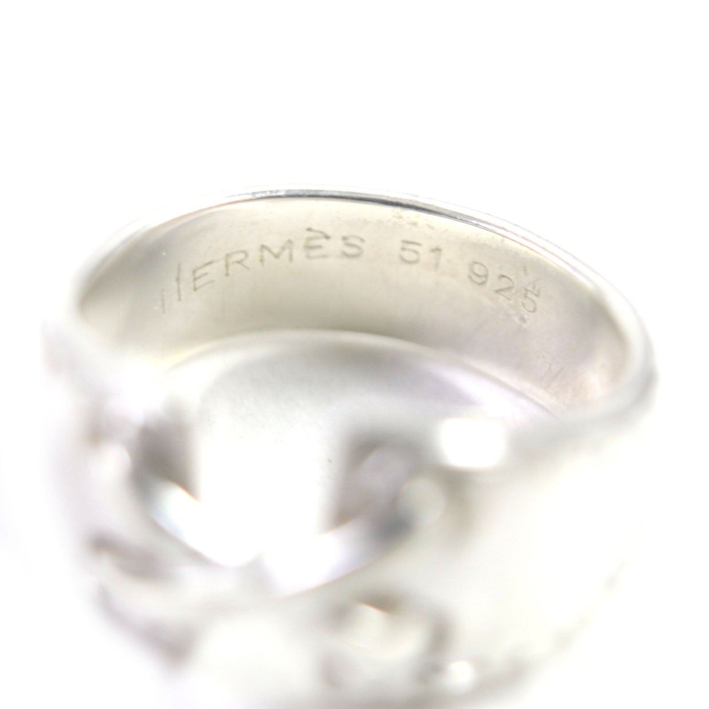 HERMES Ring 51925 SV925 Silver Mexican ring 51