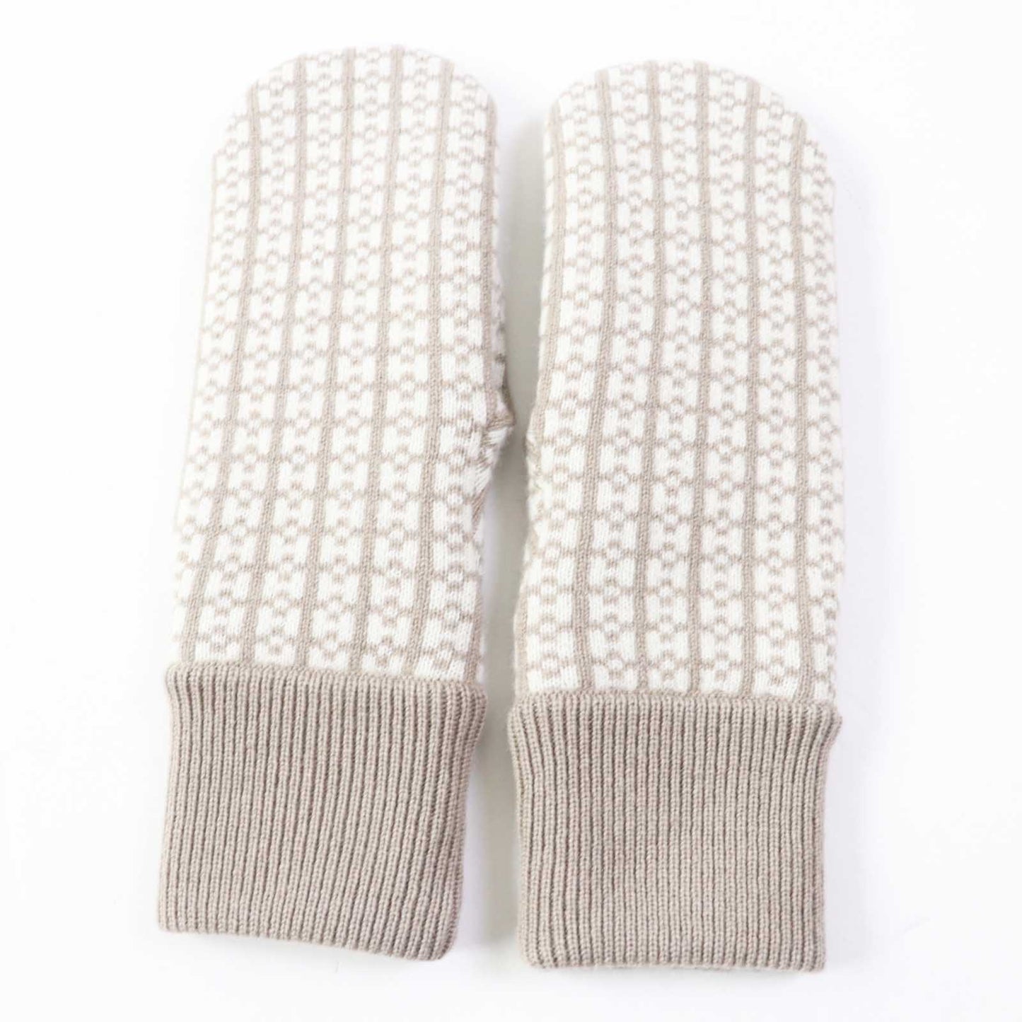 HERMES gloves cashmere Greige Ivory Hope S