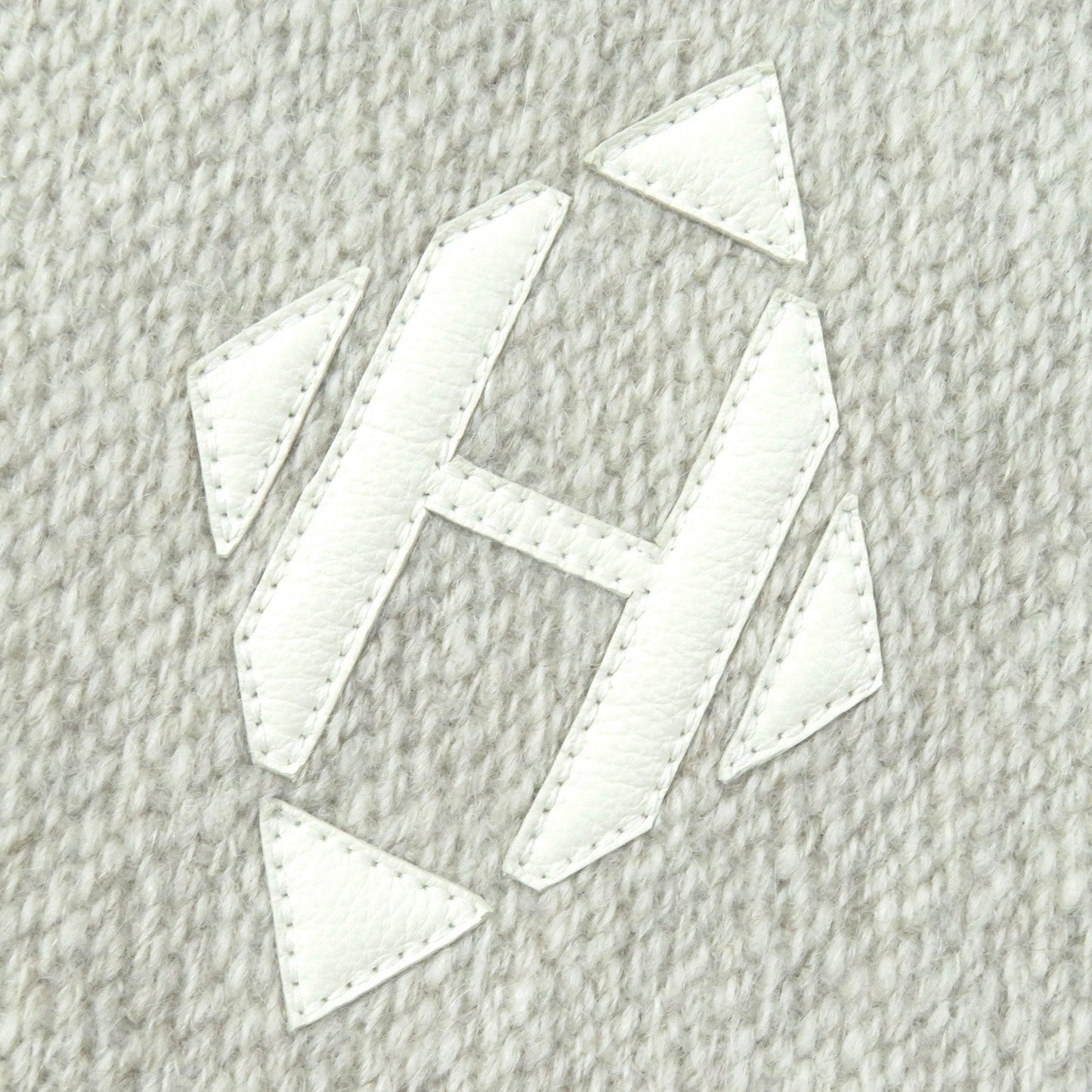 HERMES shawl yak Beige blue