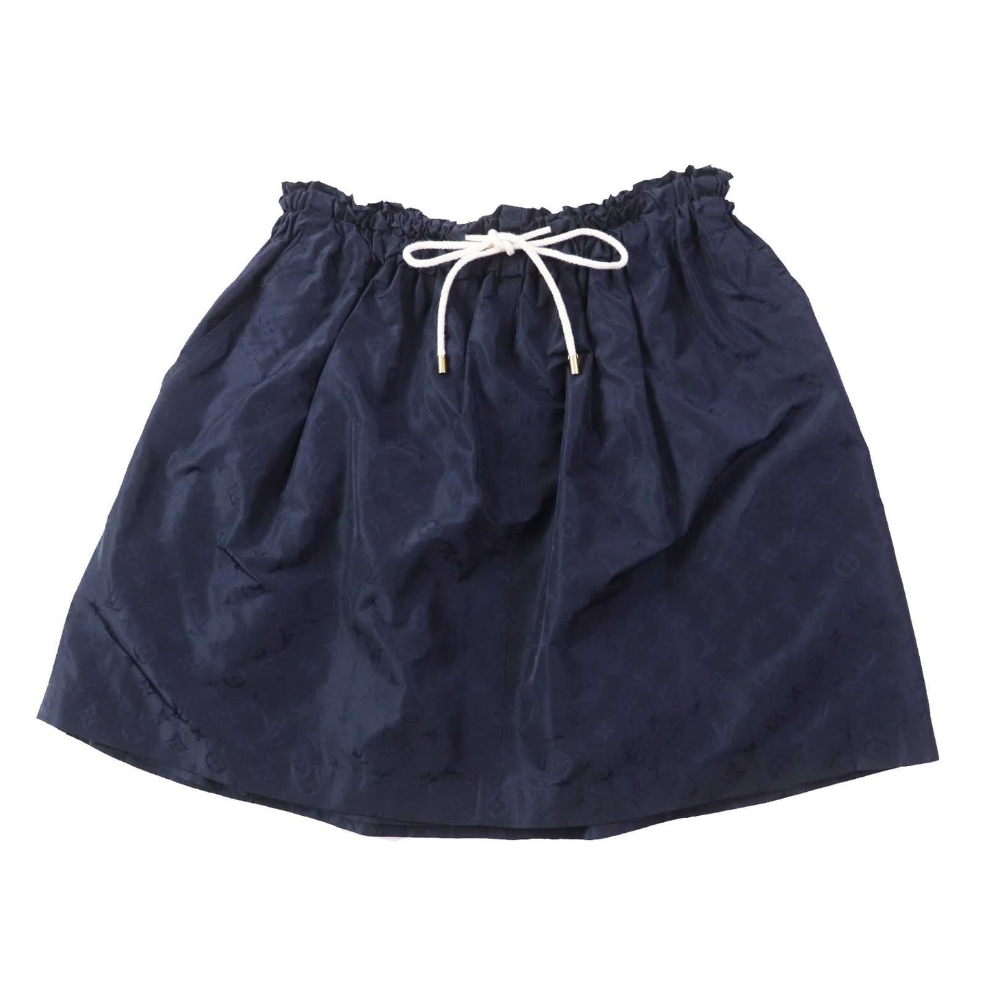 LOUIS VUITTON flare skirt polyester Navy 34