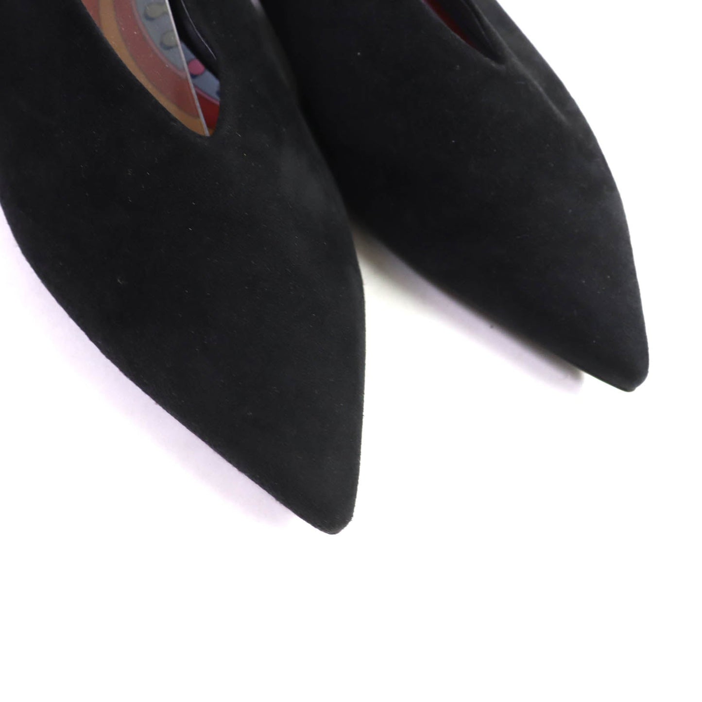 HERMES pumps Suede leather black 39