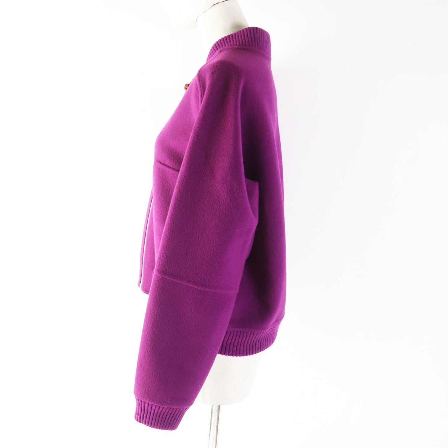 HERMES No color jacket 3E0224DZ cashmere purple 40