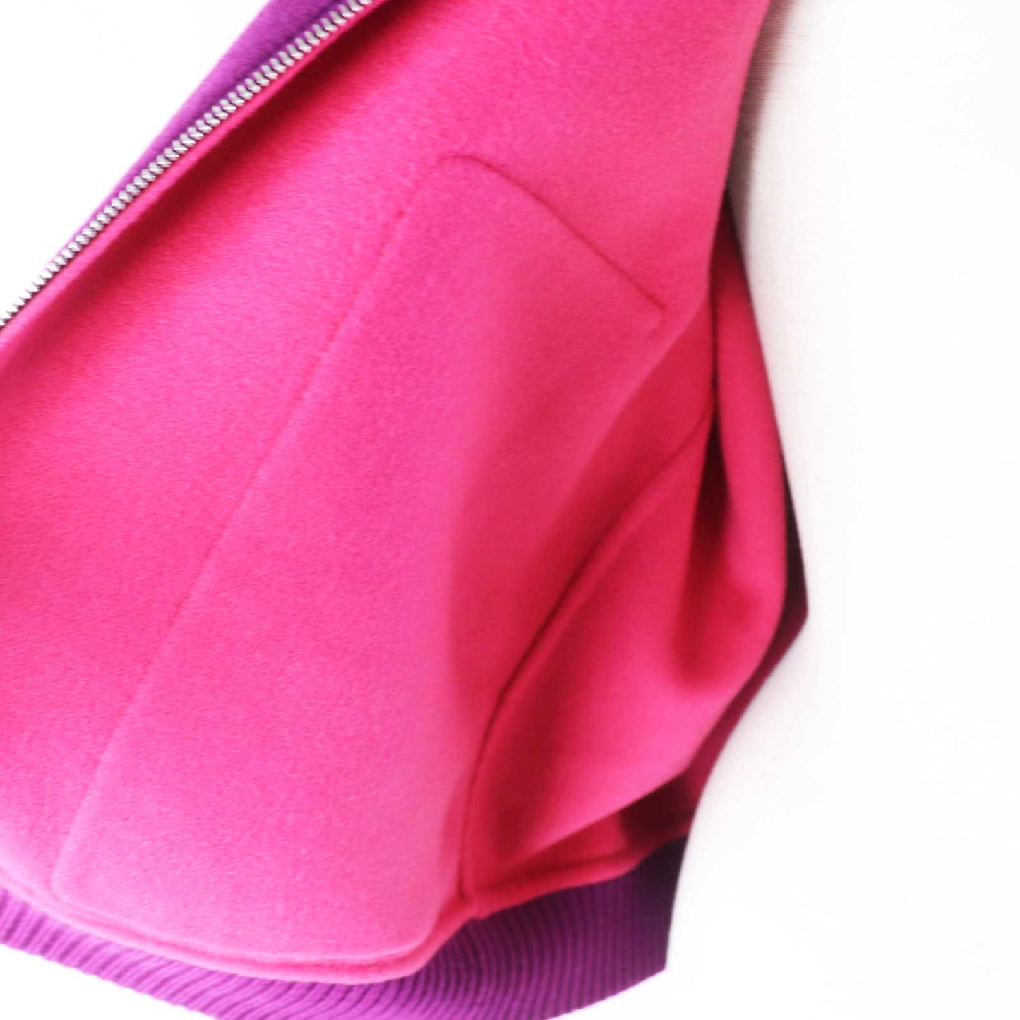 HERMES No color jacket 3E0224DZ cashmere purple 40