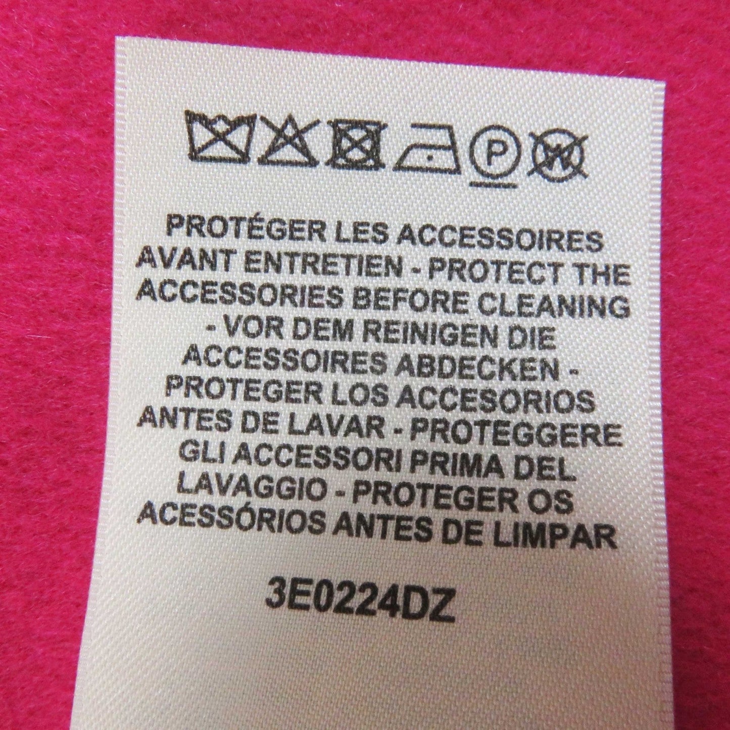 HERMES No color jacket 3E0224DZ cashmere purple 40
