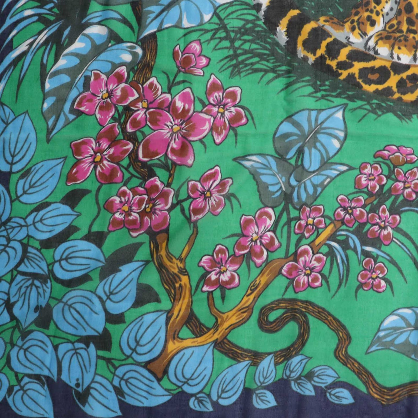 HERMES scarf Main: 100% cotton Multi Jungle Love Women Used