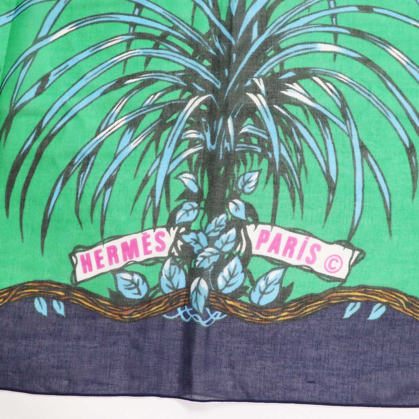 HERMES scarf Main: 100% cotton Multi Jungle Love Women Used