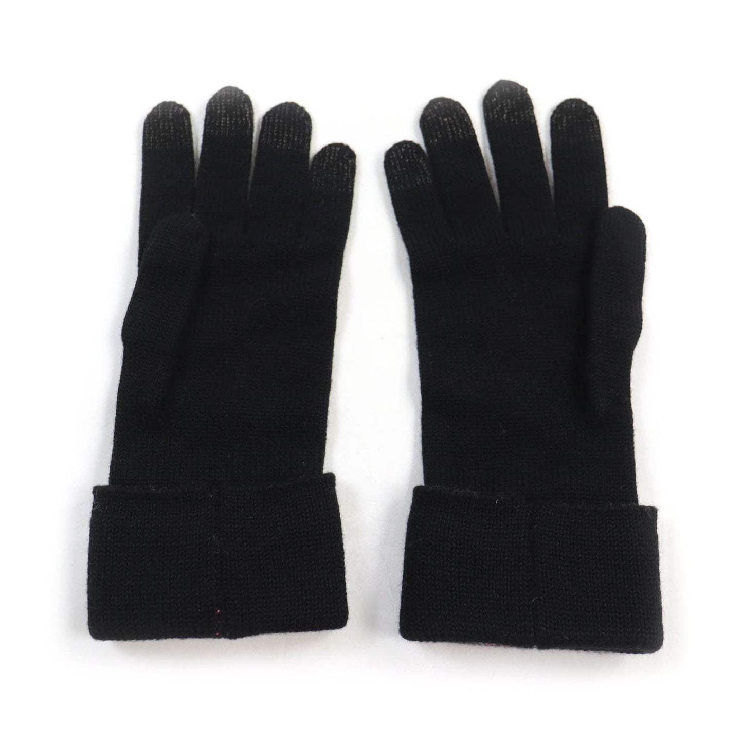 LOUIS VUITTON gloves M76451 wool Black pink Gon