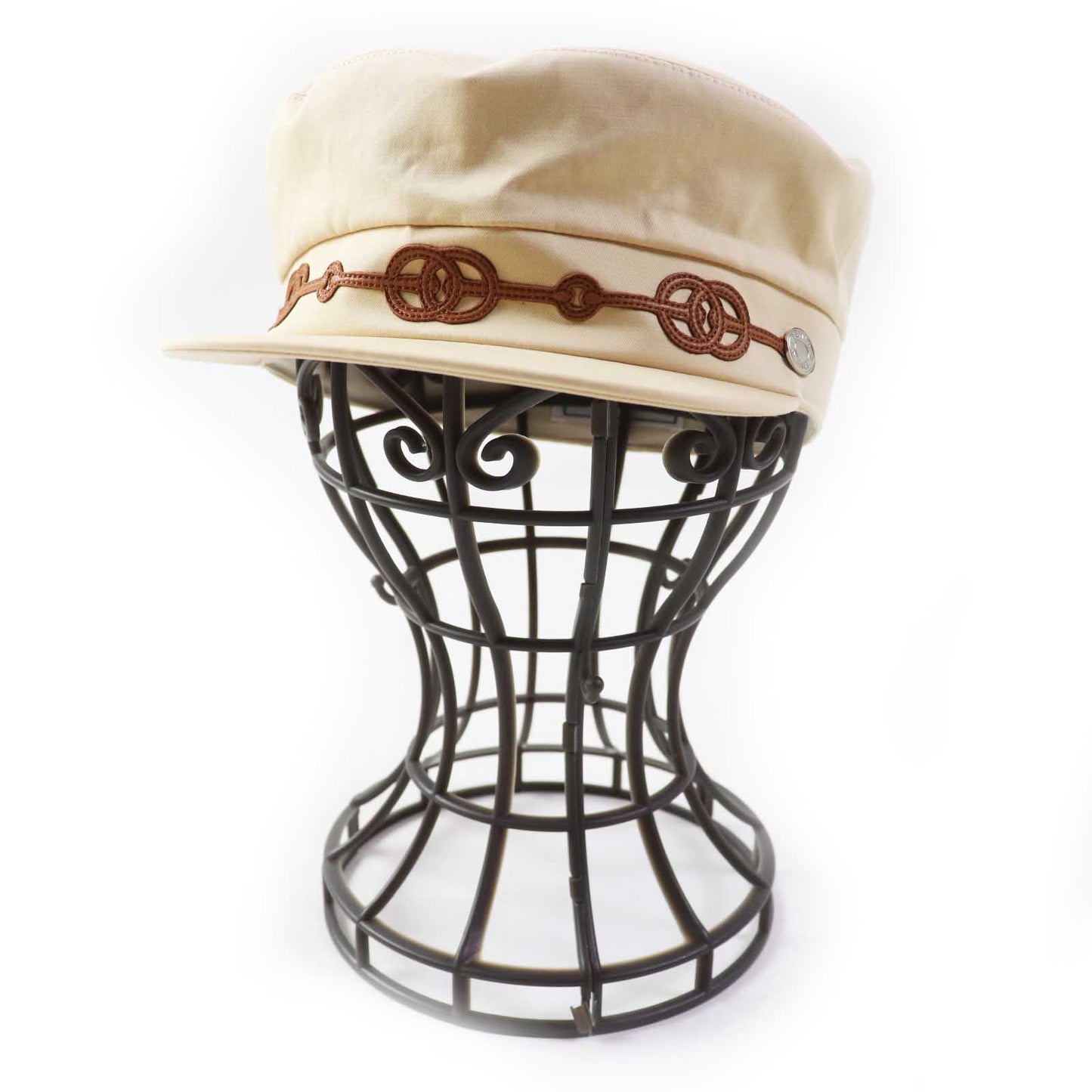 HERMES Casquette cotton Beige camel Kapoor Cricketis 57