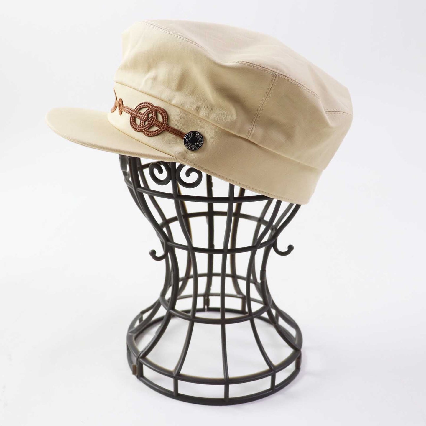 HERMES Casquette cotton Beige camel Kapoor Cricketis 57