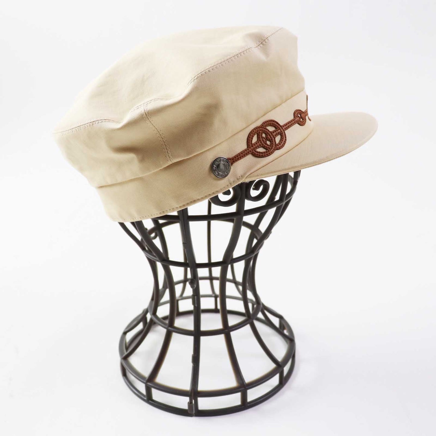 HERMES Casquette cotton Beige camel Kapoor Cricketis 57