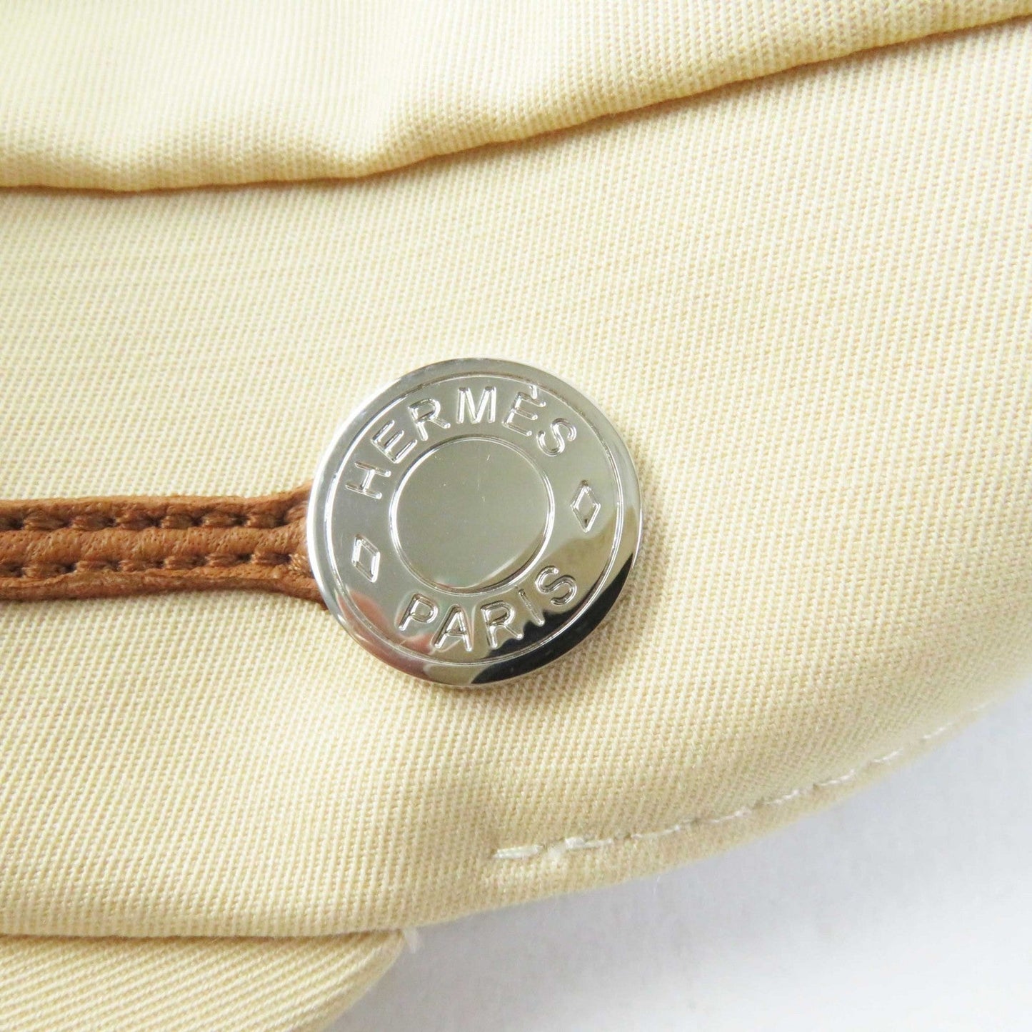 HERMES Casquette cotton Beige camel Kapoor Cricketis 57
