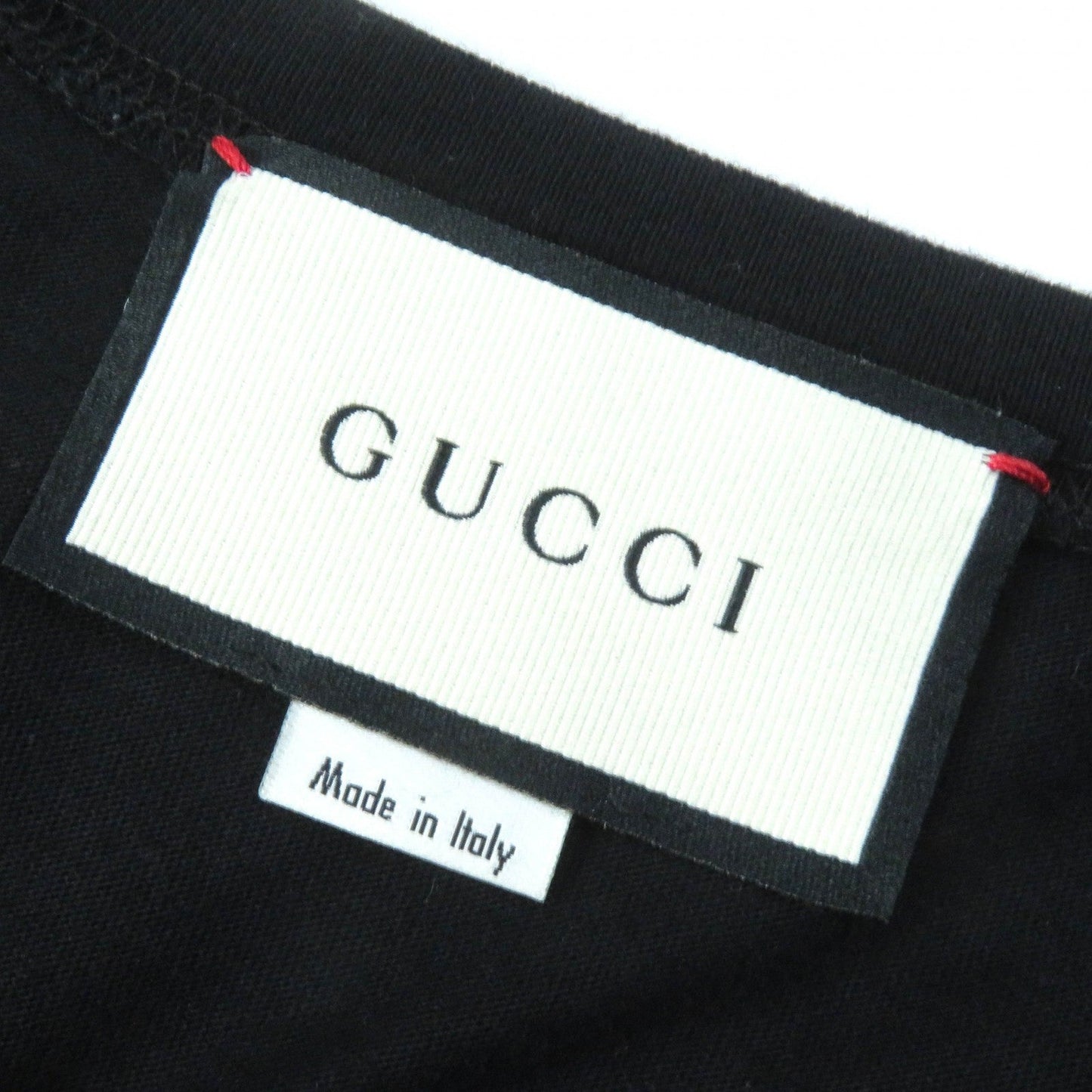 GUCCI Short sleeve T-shirt 492347 cotton Black Yellow Orange type L