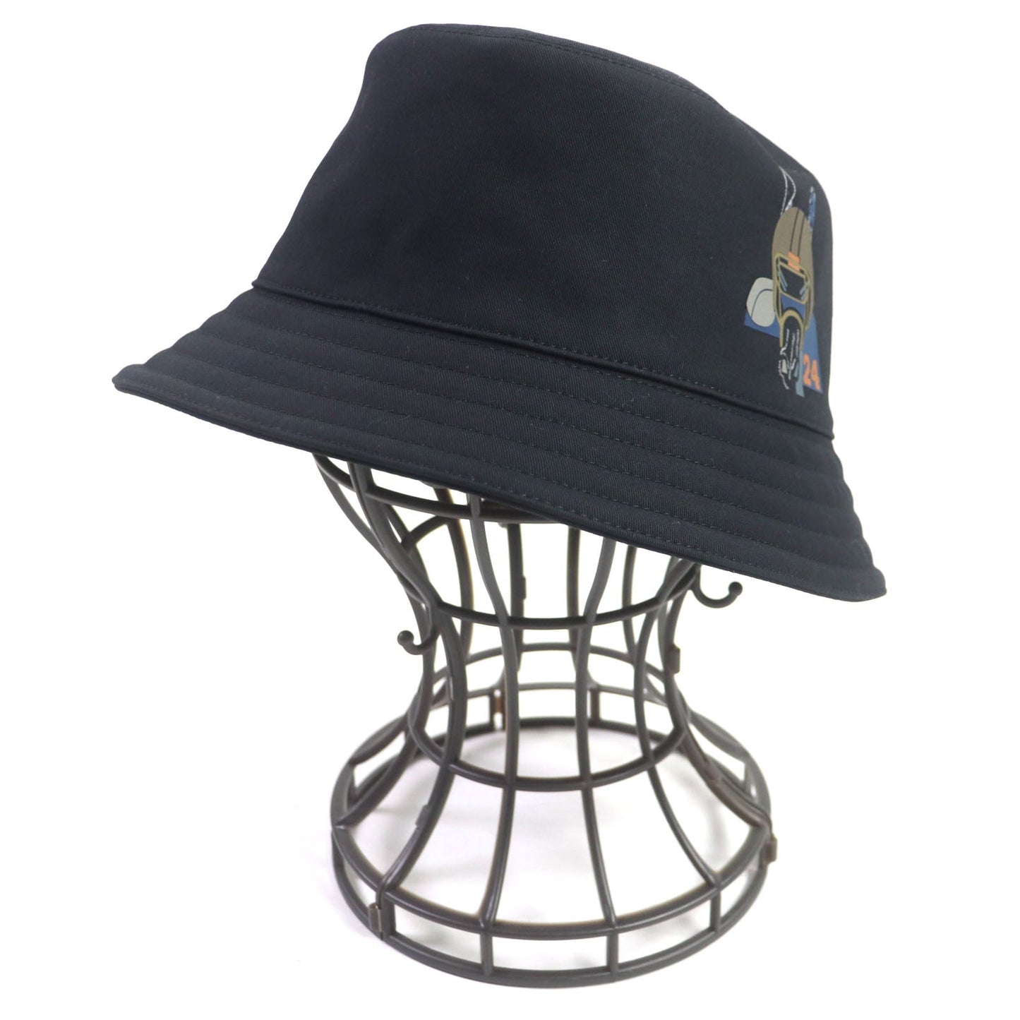 HERMES hat cotton black Fred Quarterbash 58