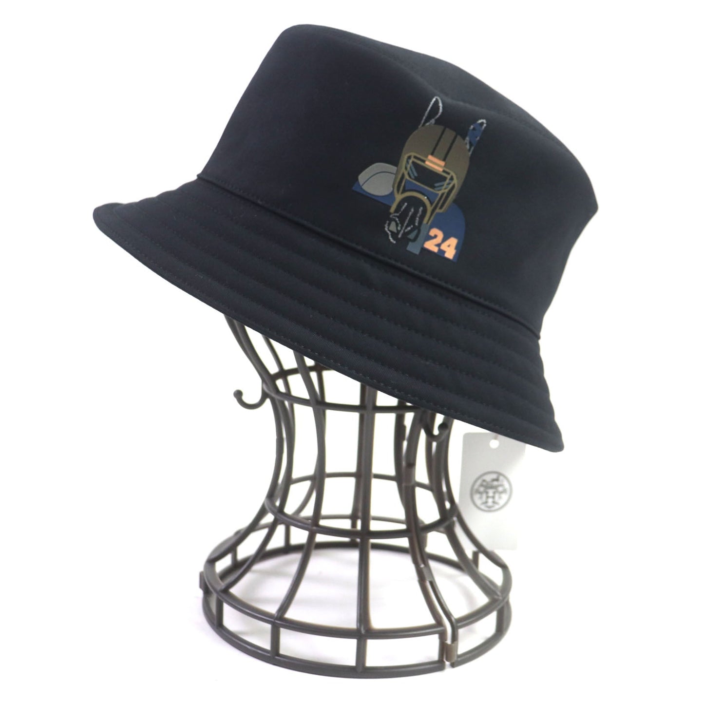 HERMES hat cotton black Fred Quarterbash 58