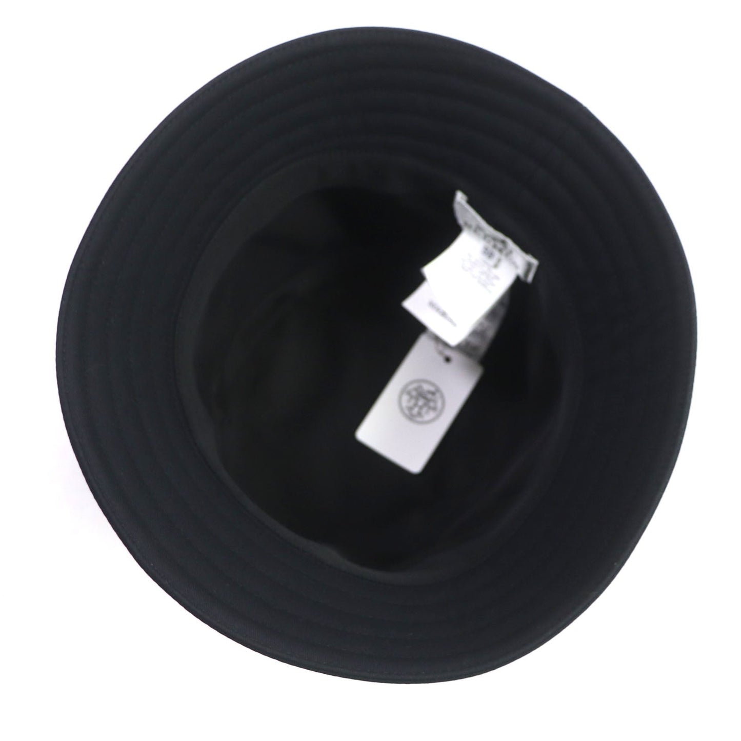 HERMES hat cotton black Fred Quarterbash 58