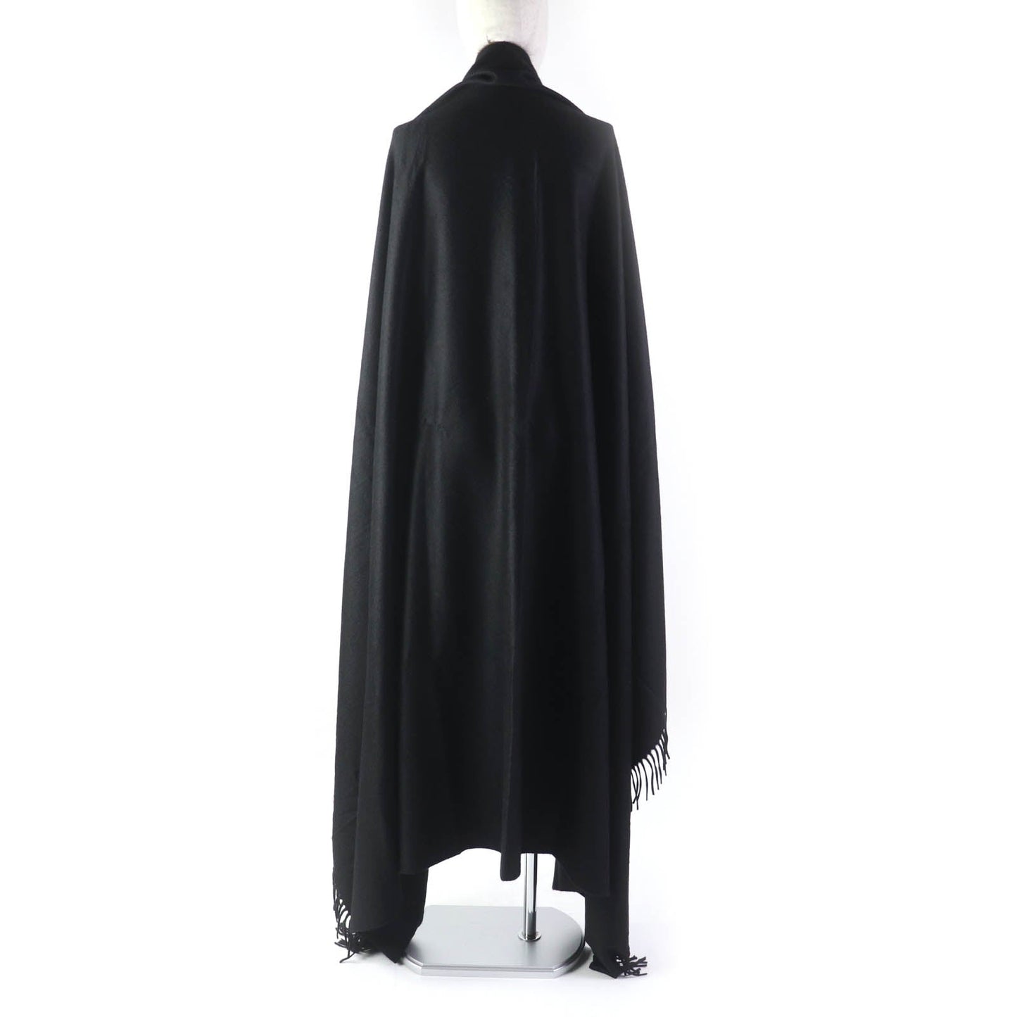 HERMES shawl cashmere black