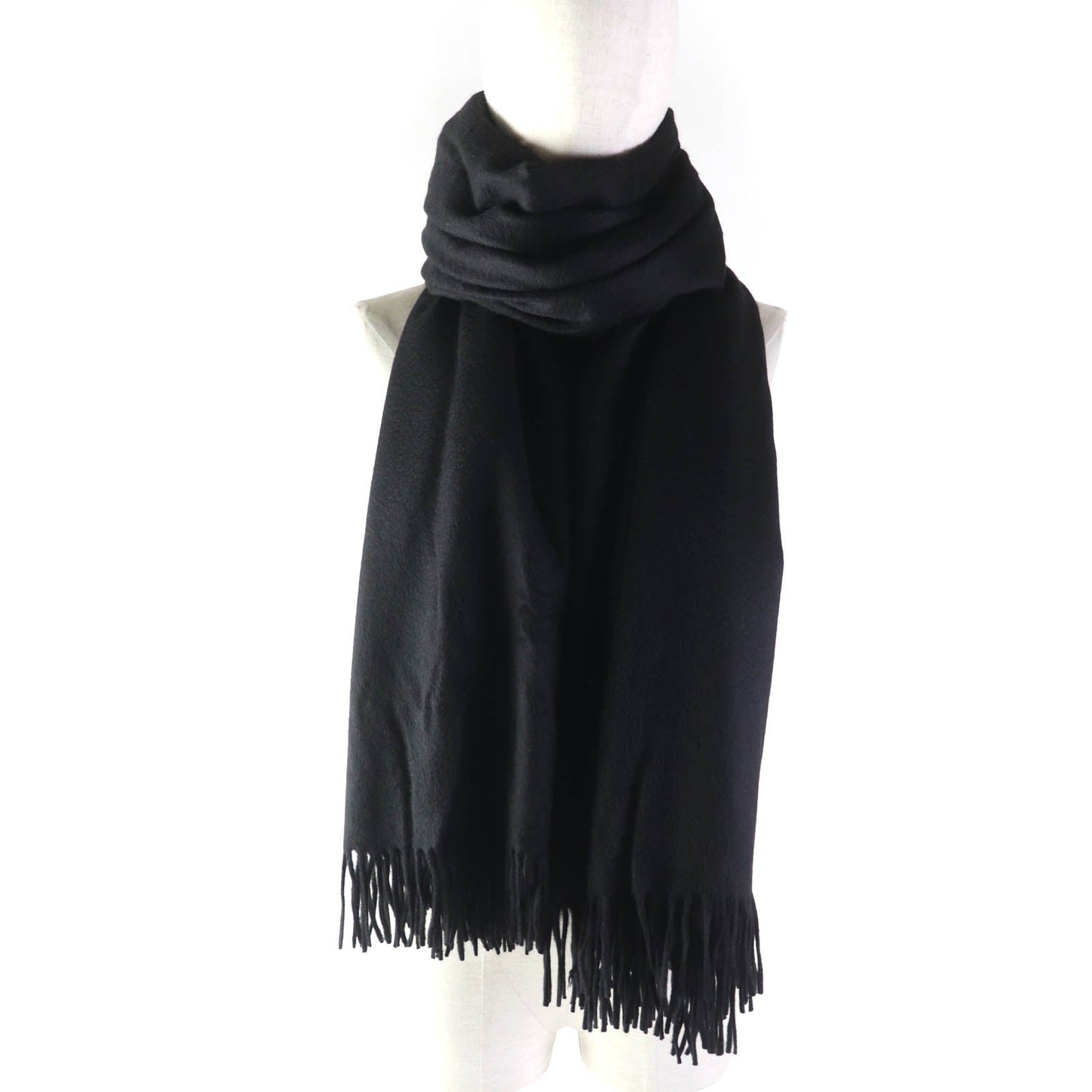HERMES shawl cashmere black