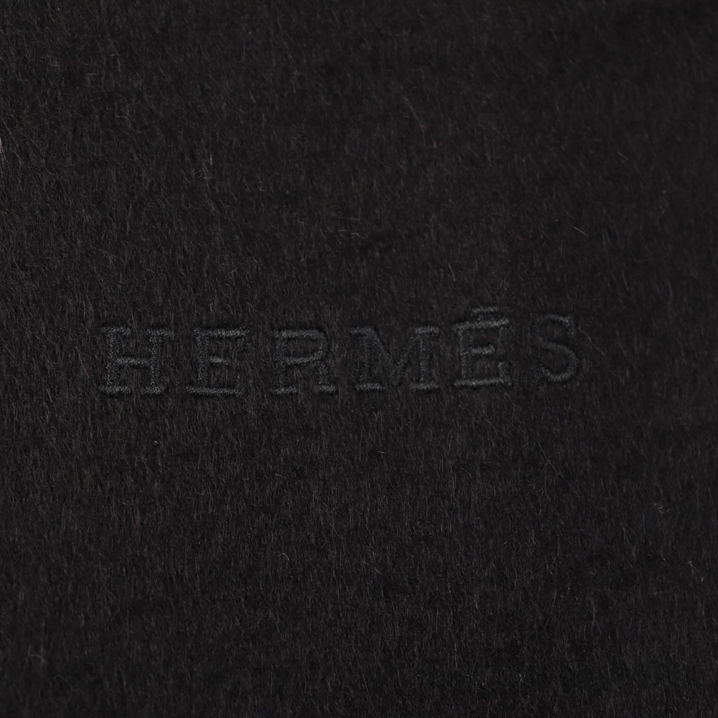 HERMES shawl cashmere black