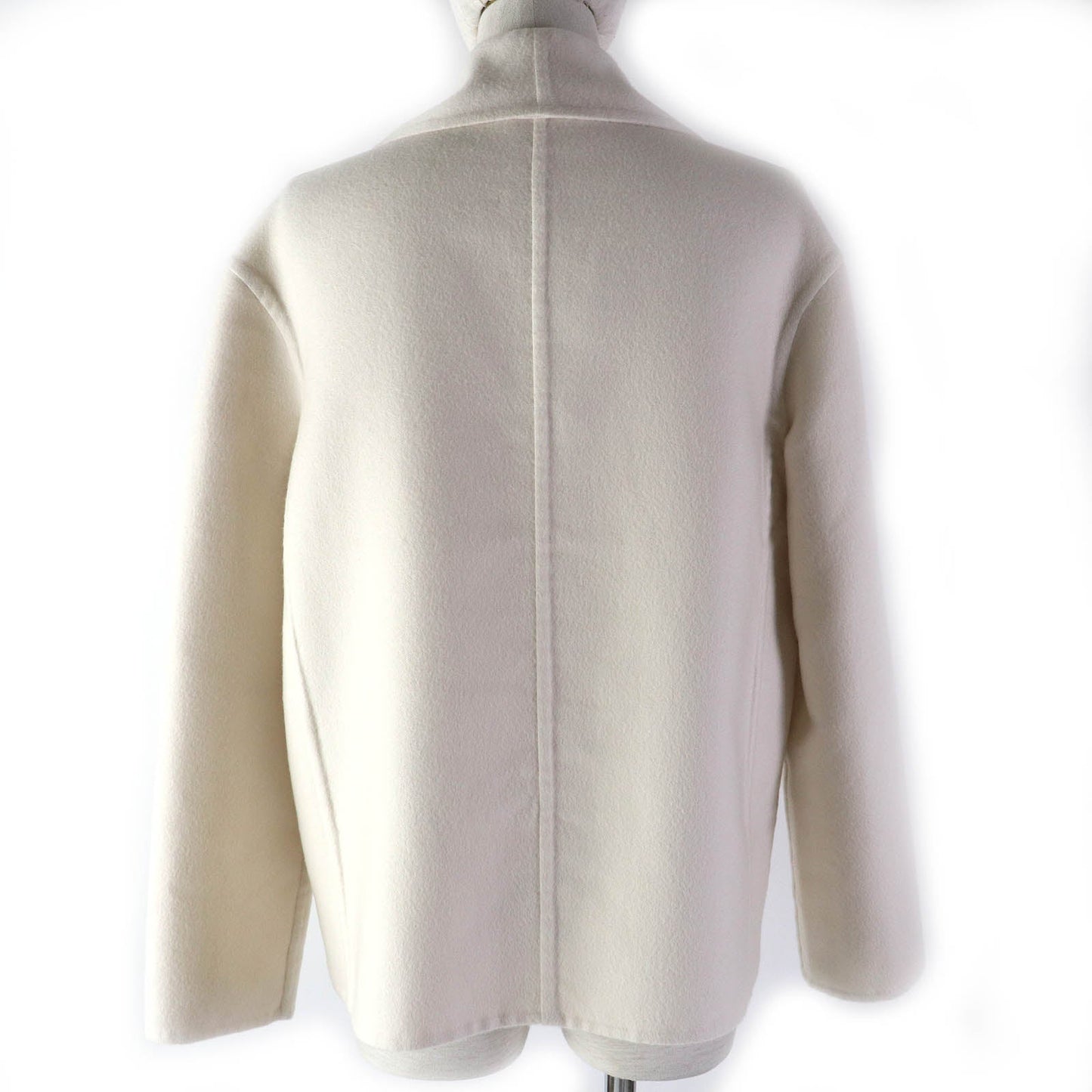 HERMES coat 3E0221DA cashmere white 38
