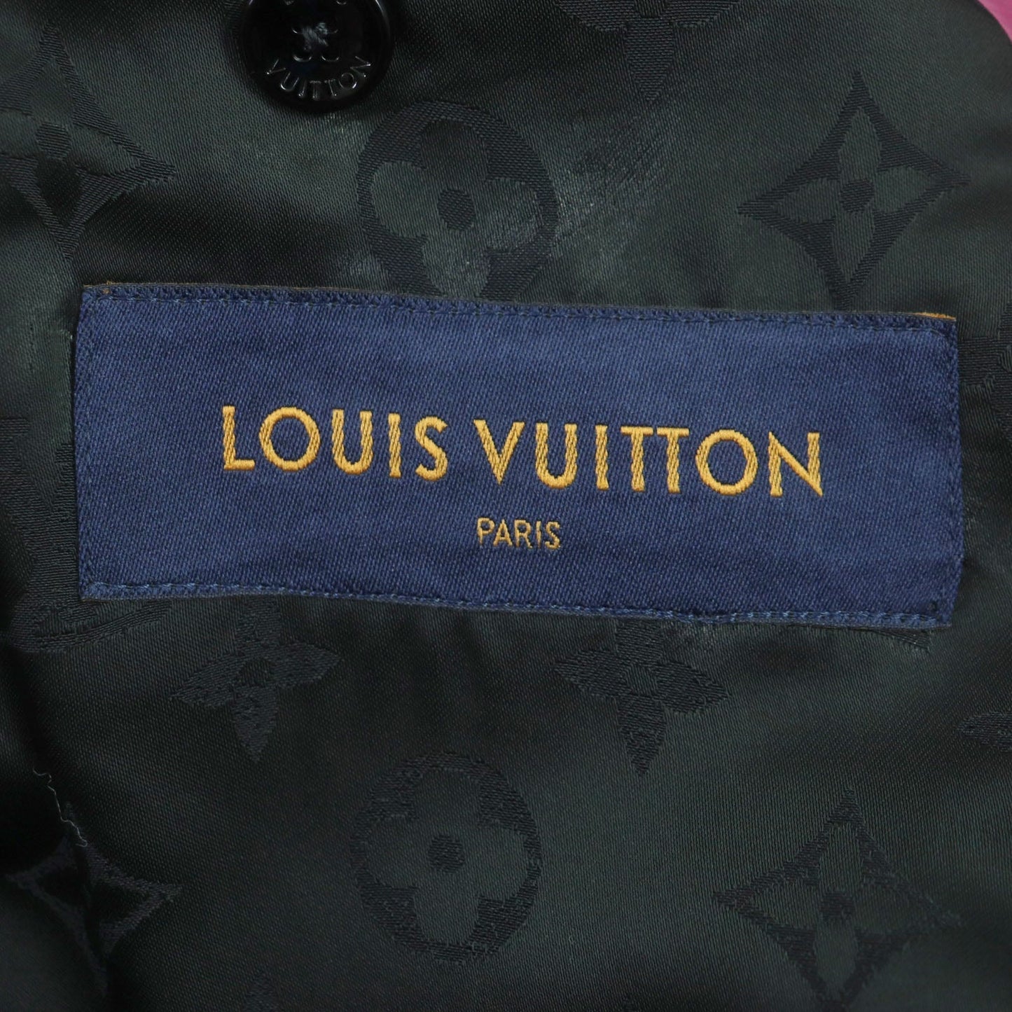 LOUIS VUITTON Chester coat wool Pink multi 48