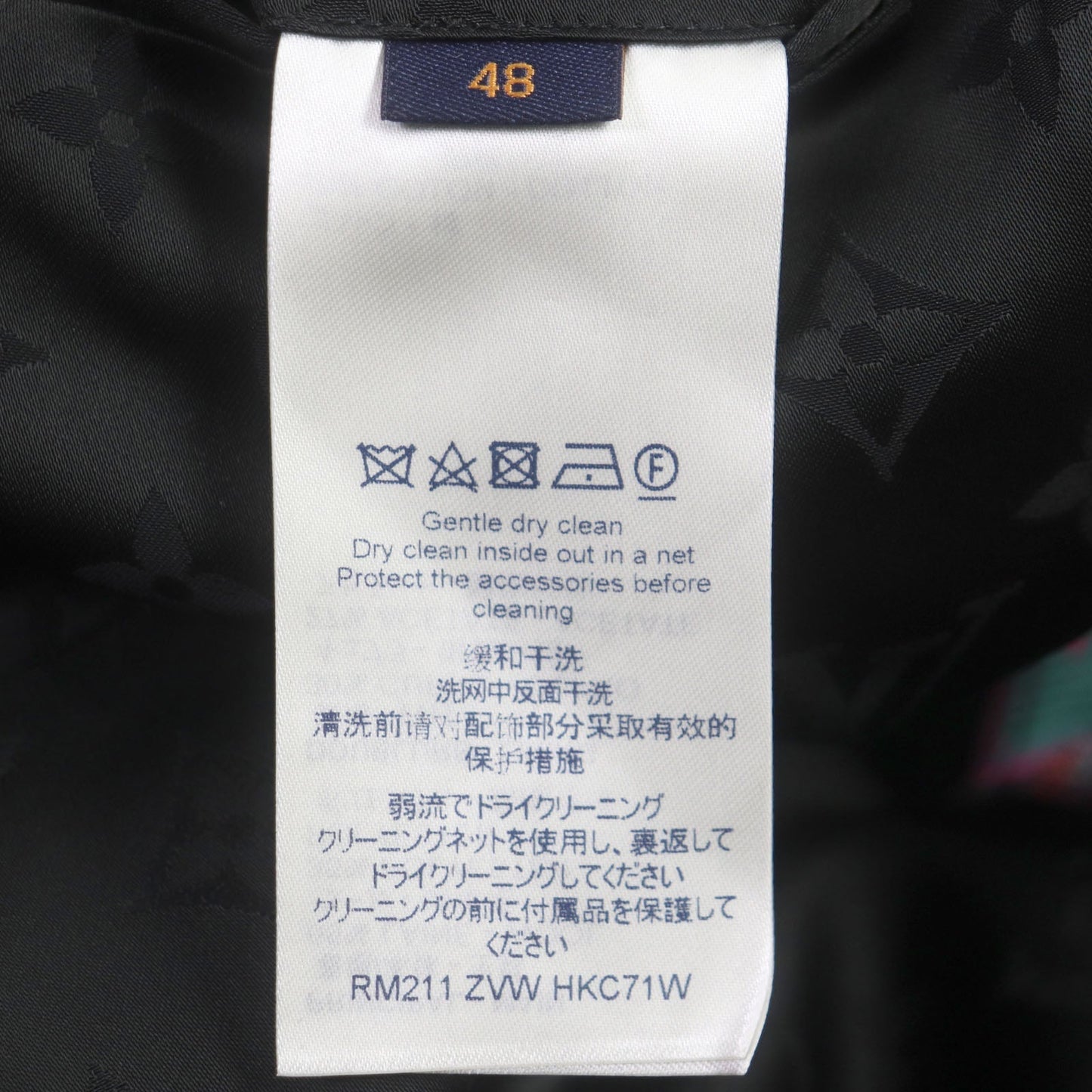 LOUIS VUITTON Chester coat wool Pink multi 48