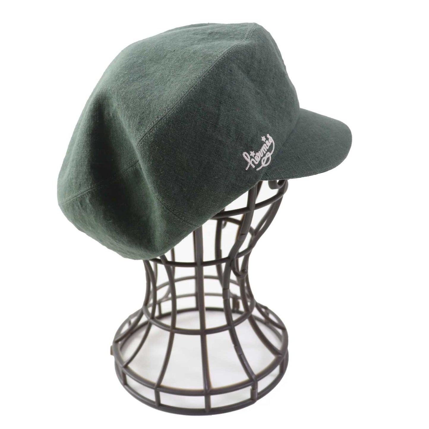 HERMES Casquette linen khaki Paola 57