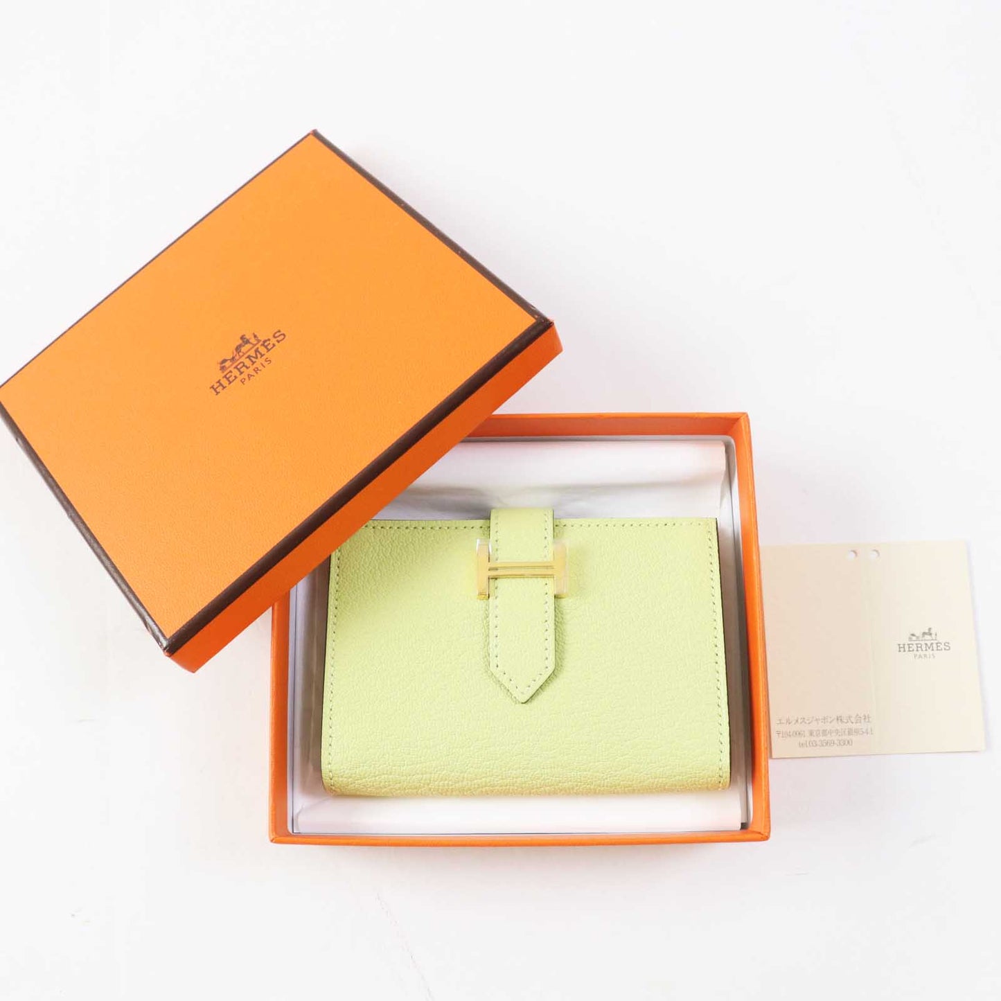 HERMES Card Case Shave Jones Bourjon Bearn Mini