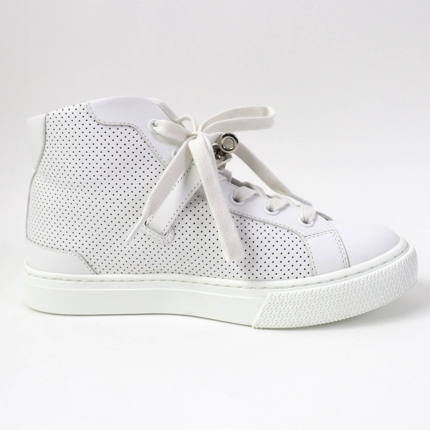 HERMES High cut sneakers Main: Leather white Daydream Women 35 Used