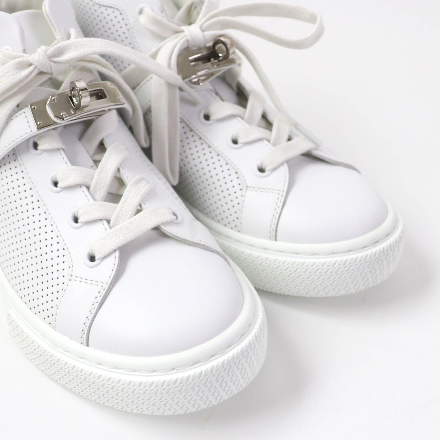 HERMES High cut sneakers Main: Leather white Daydream Women 35 Used