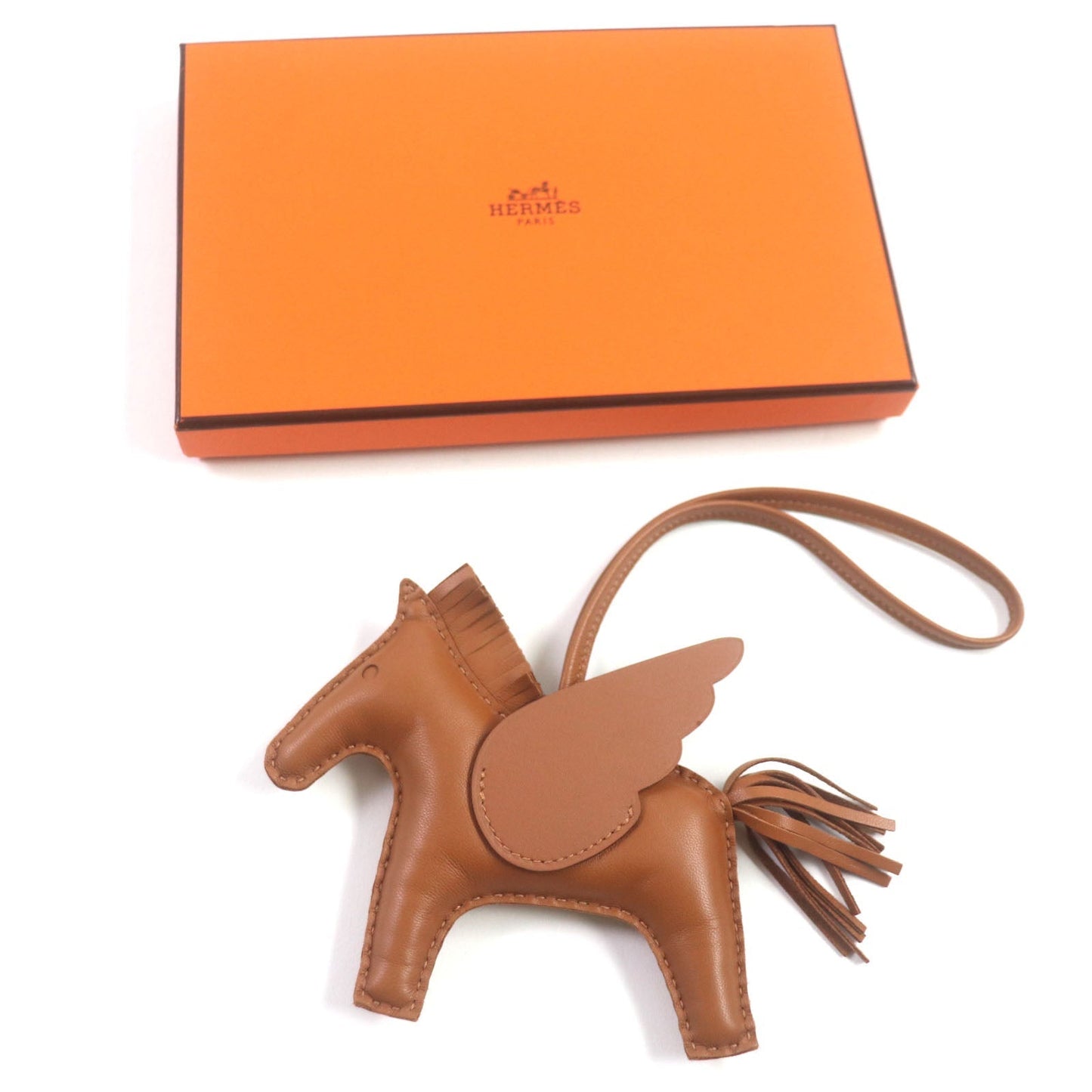 HERMES Bag charm Anyo Miro so gold Rodeo Pegasus MM
