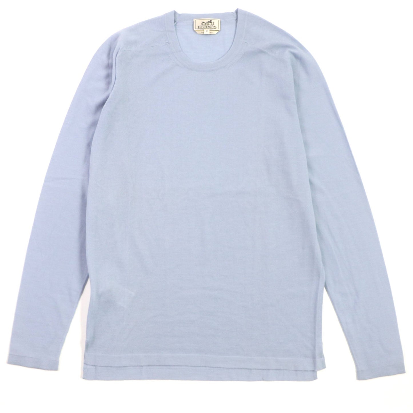 HERMES sweater cashmere Light blue M