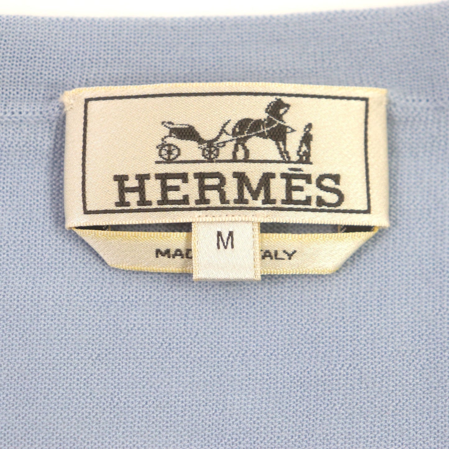 HERMES sweater cashmere Light blue M