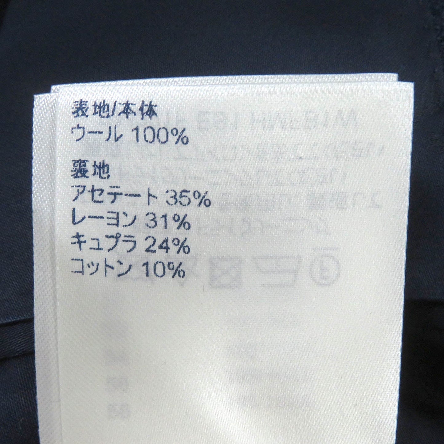 LOUIS VUITTON Blouson Outer: 100% wool, Lining: 35% acetate, Lining: 31% rayon, Lining: 24% cupra, Lining: 10% cotton Navy mens 50 Used