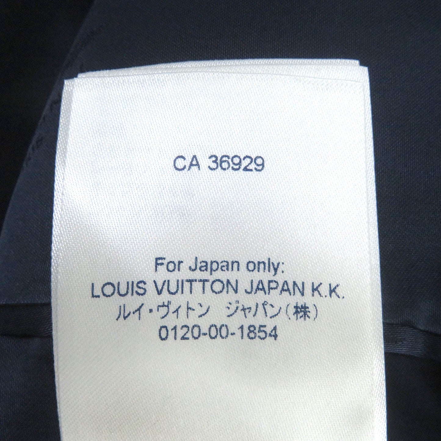 LOUIS VUITTON Blouson Outer: 100% wool, Lining: 35% acetate, Lining: 31% rayon, Lining: 24% cupra, Lining: 10% cotton Navy mens 50 Used