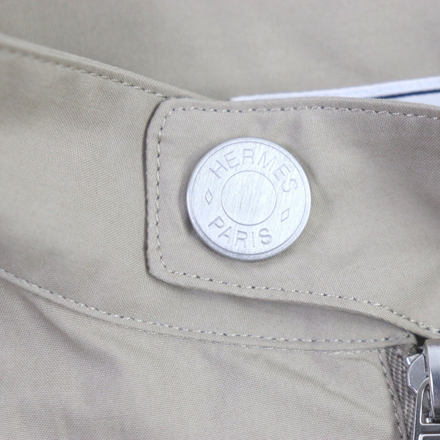 HERMES Blouson Main: 100% cotton beige mens 42 Used