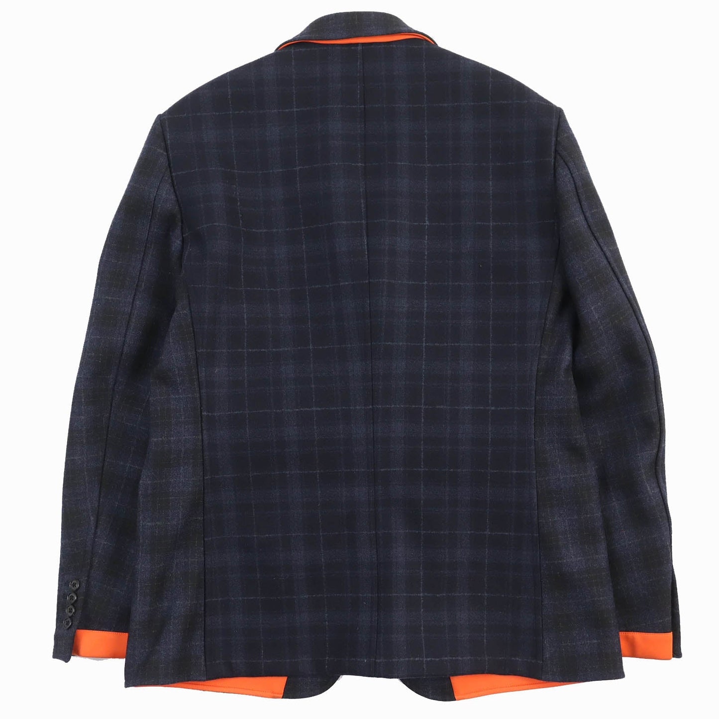 HERMES tailored jacket wool Navy 52