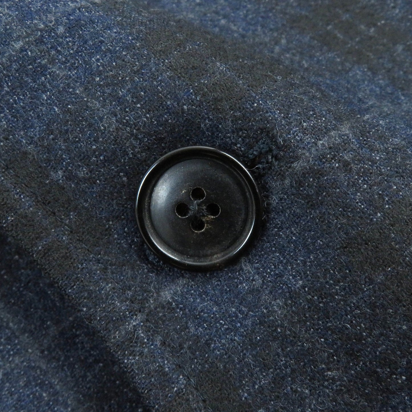 HERMES tailored jacket wool Navy 52