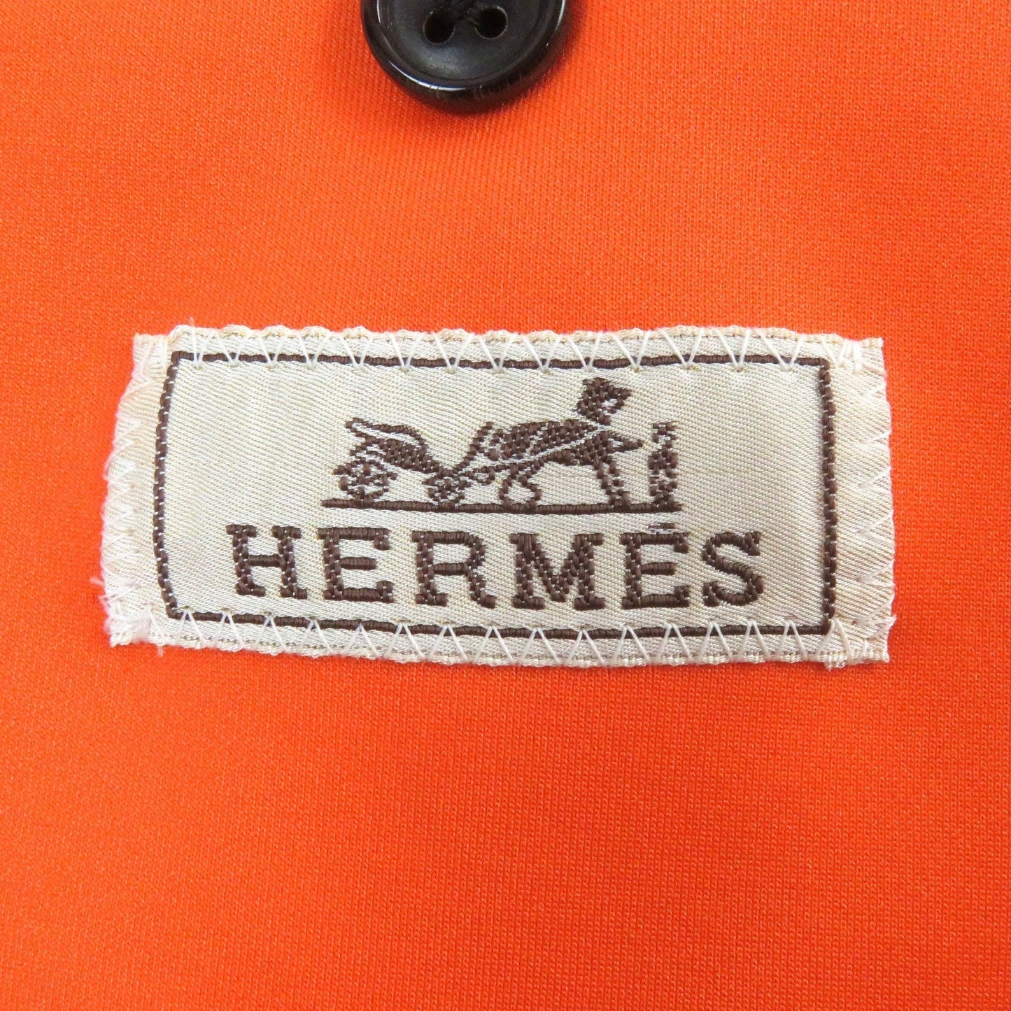 HERMES tailored jacket wool Navy 52