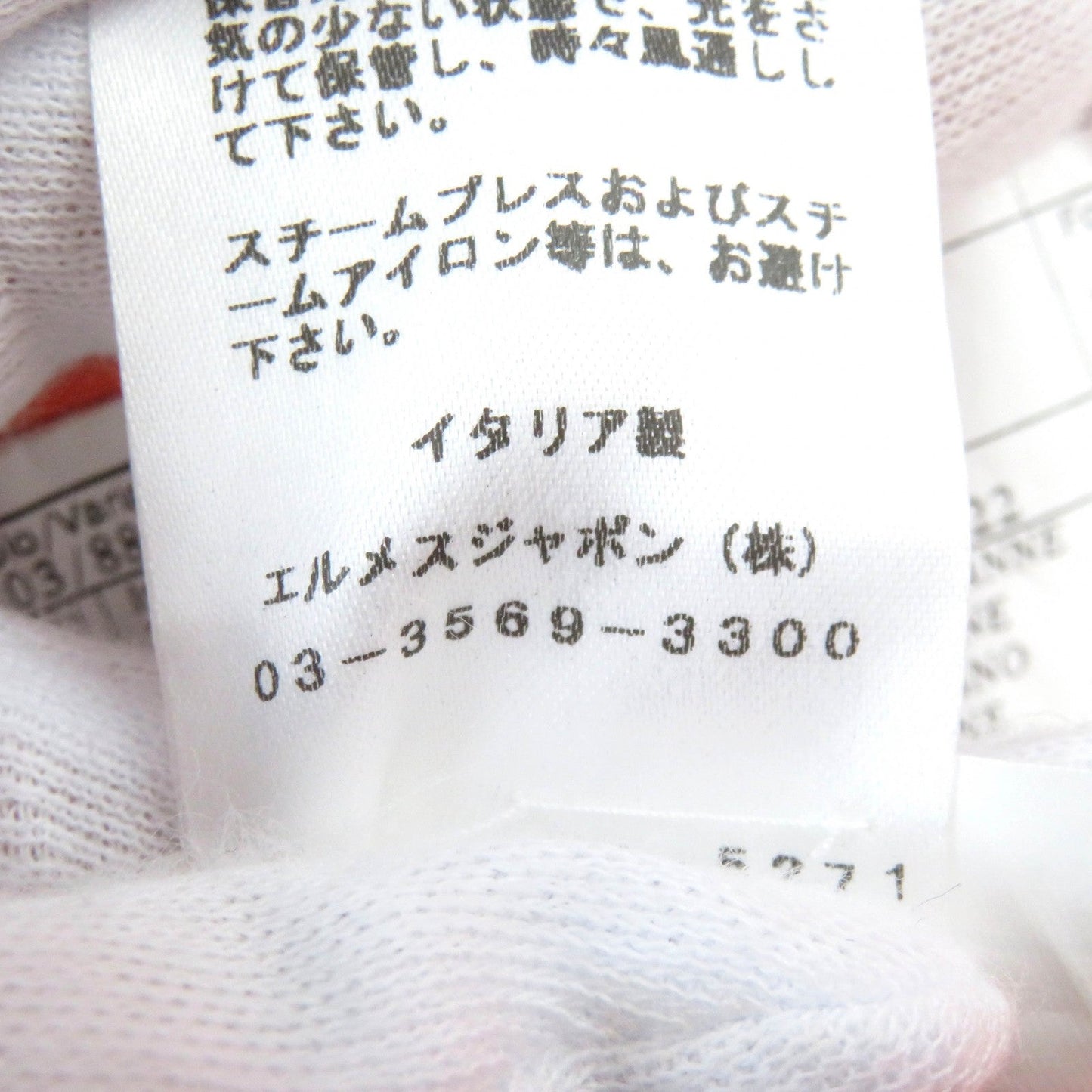 HERMES tailored jacket wool Navy 52
