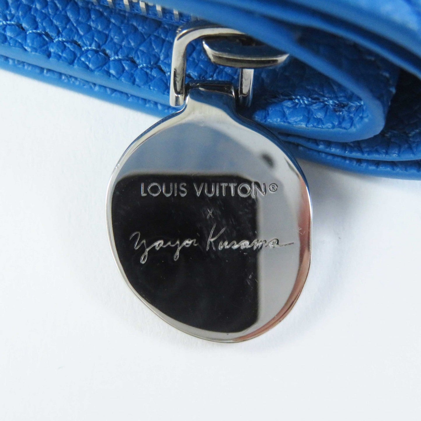 LOUIS VUITTON Bifold Wallet M82104 leather blue blanc Portefeuille Clare