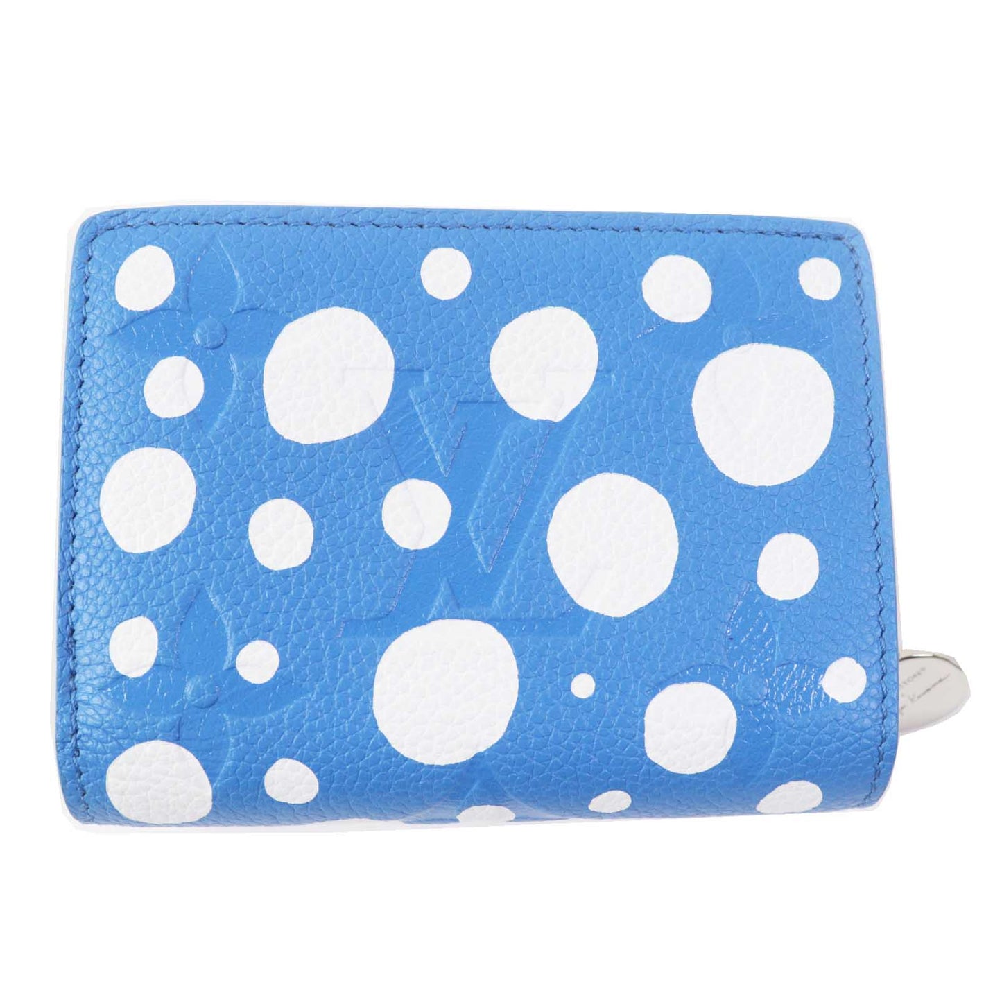 LOUIS VUITTON Bifold Wallet M82104 leather blue blanc Portefeuille Clare