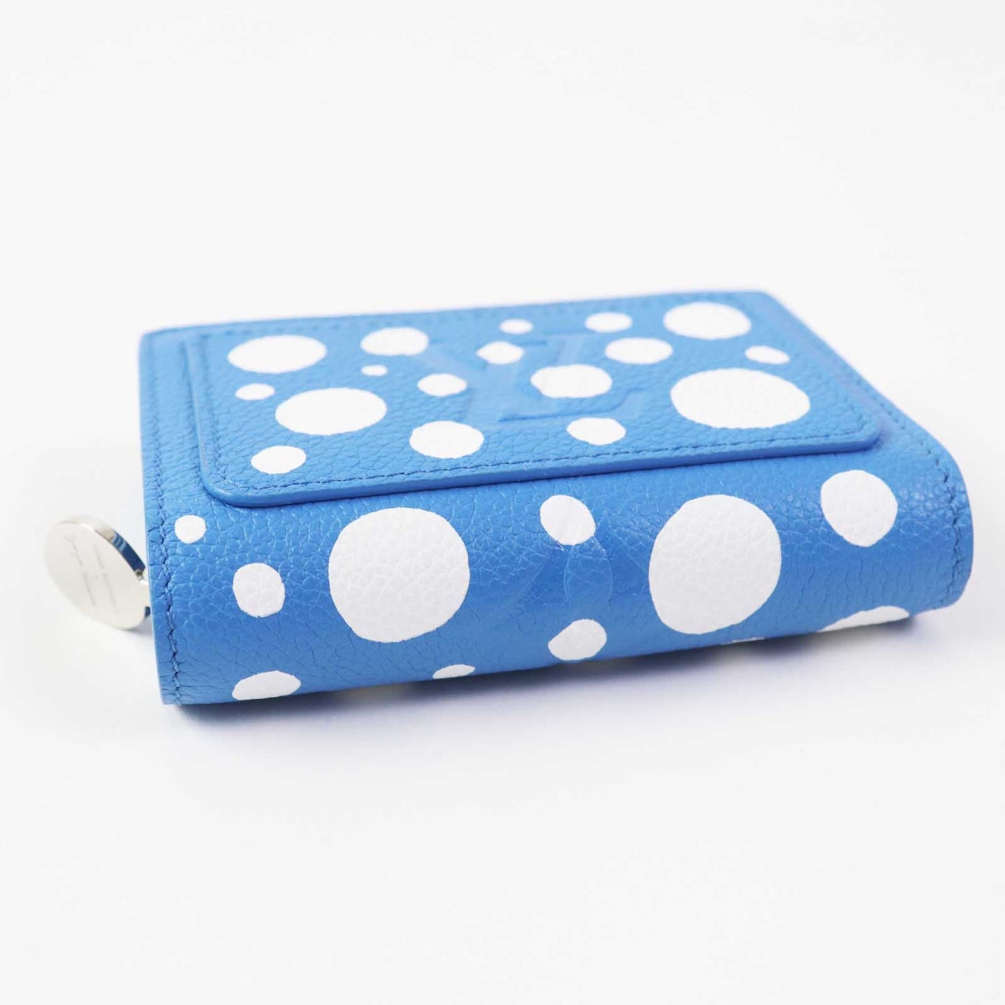 LOUIS VUITTON Bifold Wallet M82104 leather blue blanc Portefeuille Clare