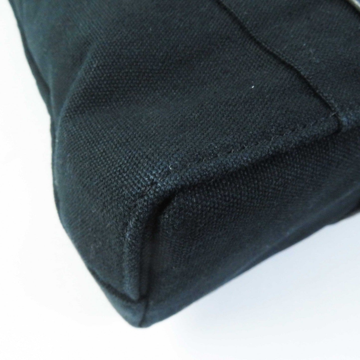 HERMES Tote Bag Canvas, Leather black Toroca Horizontal MM Women(Unisex) Used