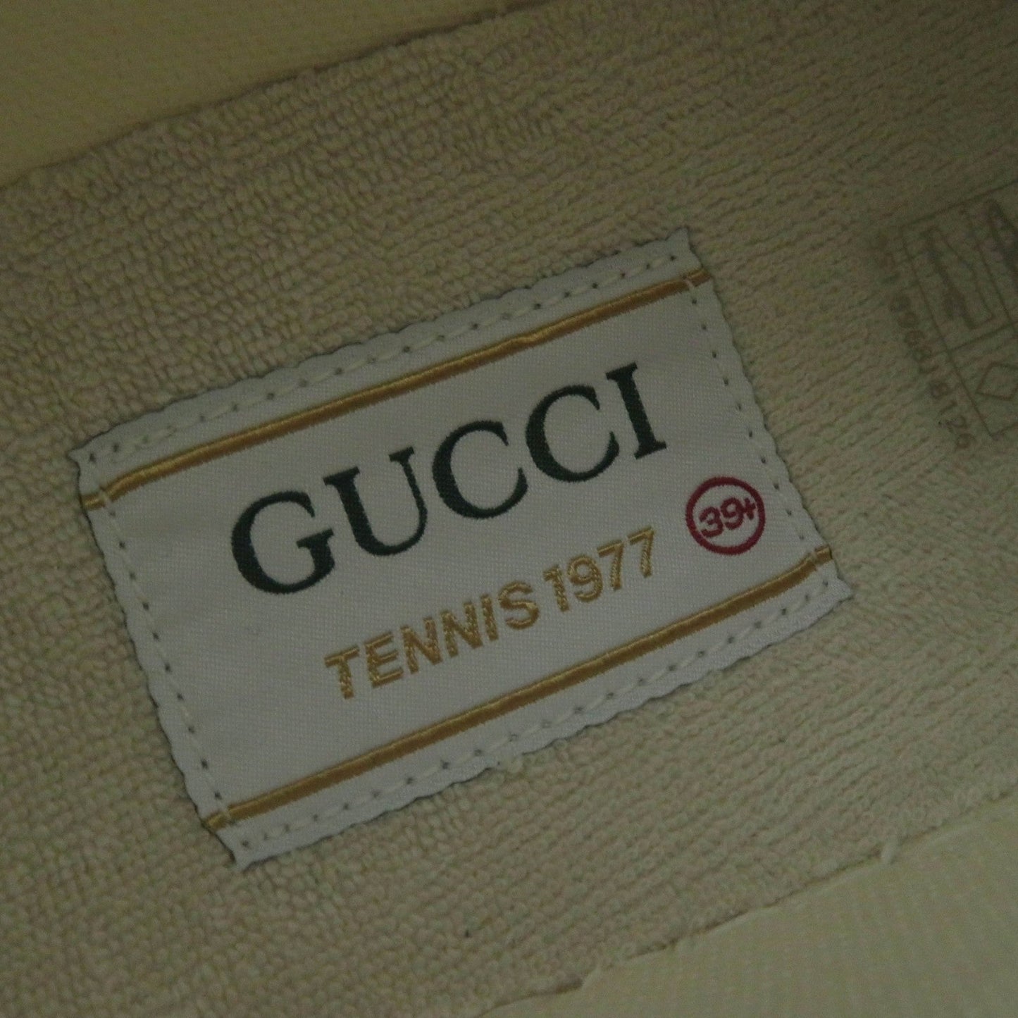 GUCCI Low cut sneakers 746767 GG canvas white TENNIS 1977 39.5