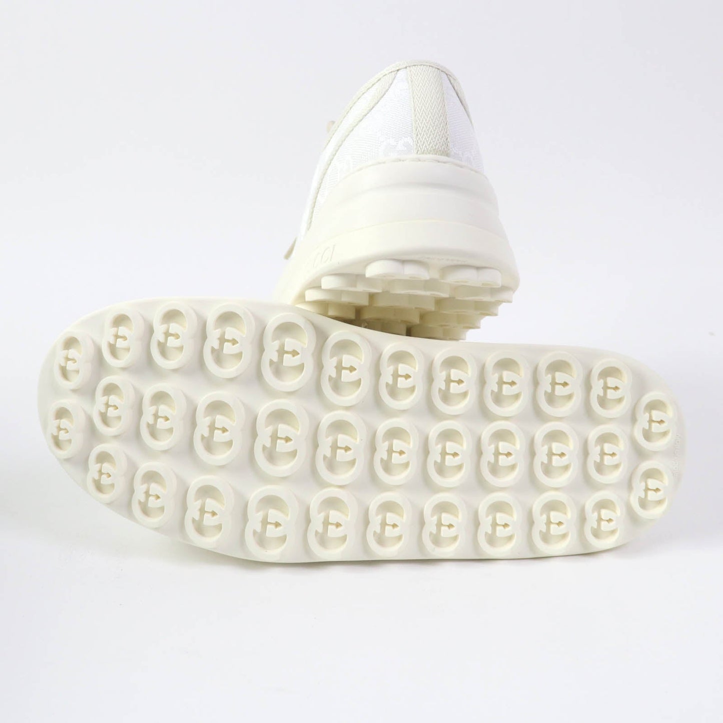 GUCCI Low cut sneakers 746767 GG canvas white TENNIS 1977 39.5