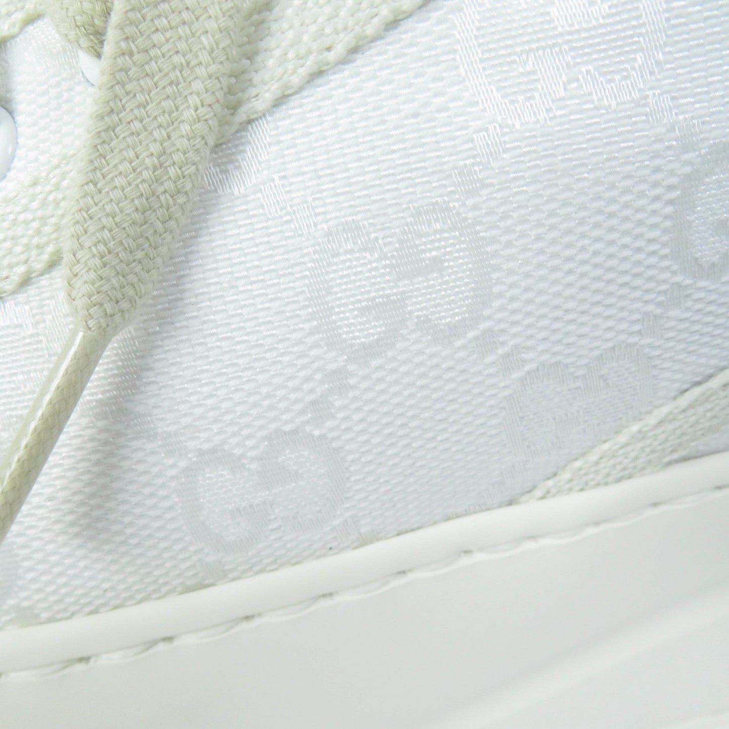 GUCCI Low cut sneakers 746767 GG canvas white TENNIS 1977 39.5